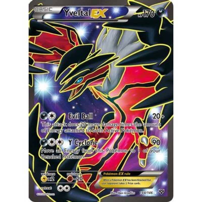 Yveltal EX (144 Full Art) 144/146 - XY Base Set Holofoil