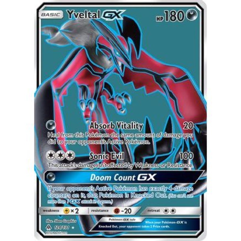 Yveltal GX (Full Art) 124/131 - SM  Forbidden Light Holofoil