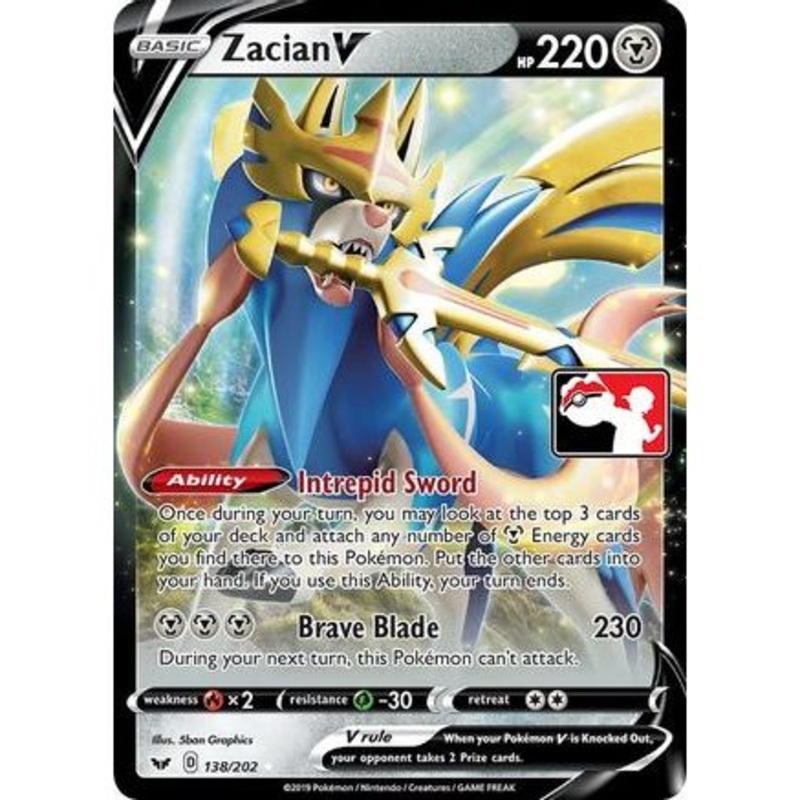 Zacian V 138 - Prize Pack Series Cards Holofoil