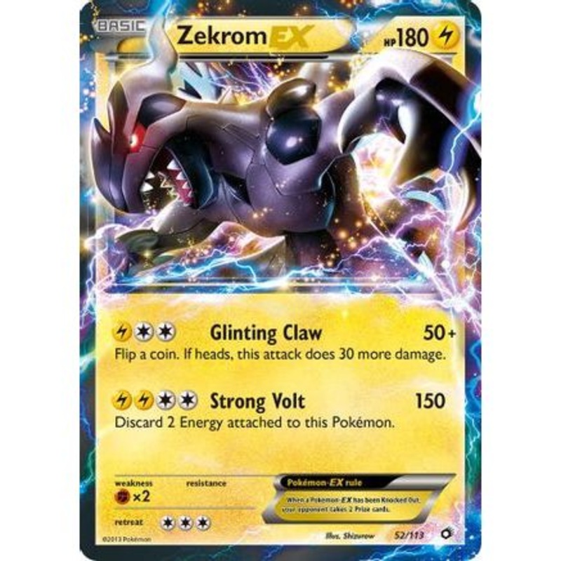 Zekrom EX 52/113 - Legendary Treasures Holofoil