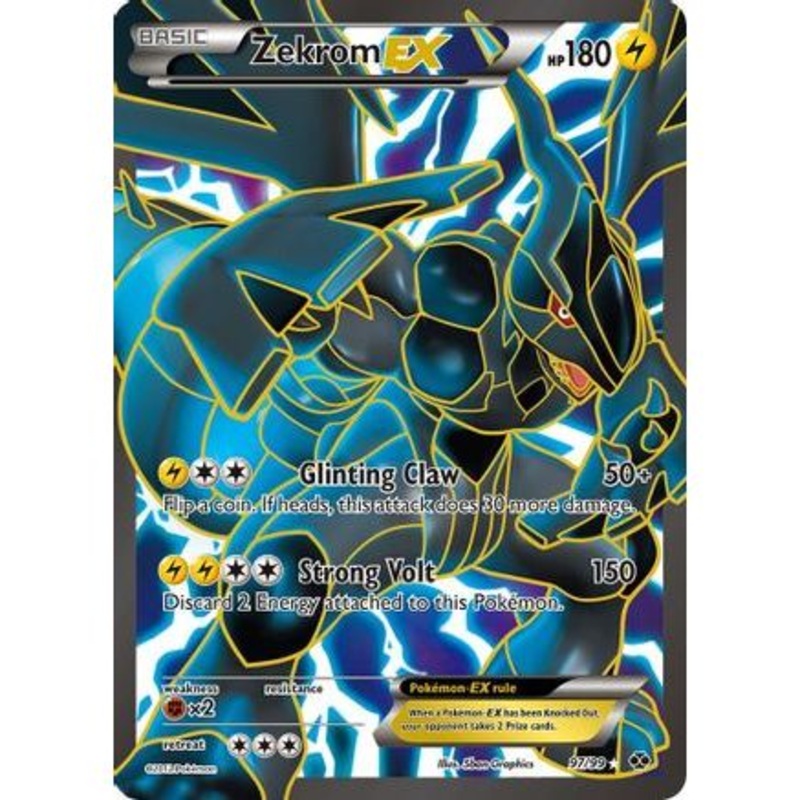 Zekrom EX (97 Full Art) 97/99 - Next Destinies Holofoil