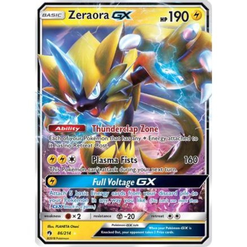 Zeraora GX 86/214 - SM  Lost Thunder Holofoil
