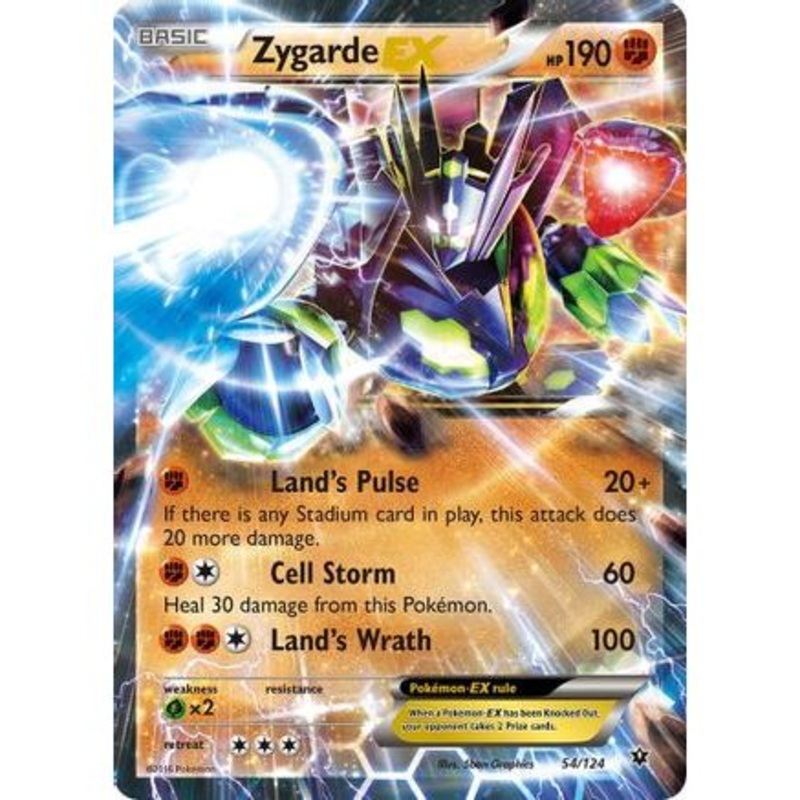 Zygarde EX 54/124 - XY  Fates Collide Holofoil