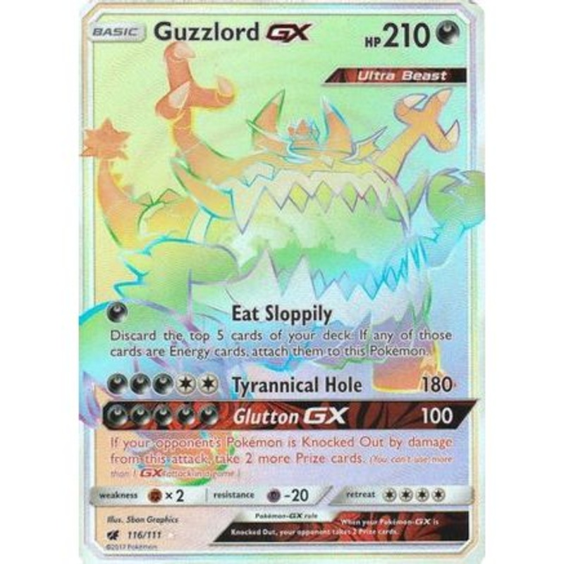 Guzzlord GX (Secret) 116/111 - SM  Crimson Invasion Holofoil