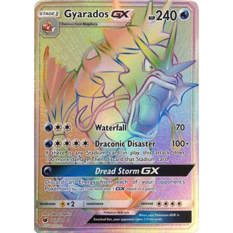 Gyarados GX (Secret) 112/111 - SM  Crimson Invasion Holofoil