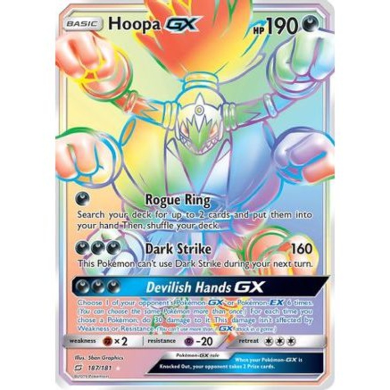 Hoopa GX (Secret) 187/181 - SM  Team Up Holofoil