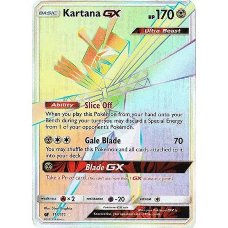 Kartana GX (Secret) 117/111 - SM  Crimson Invasion Holofoil
