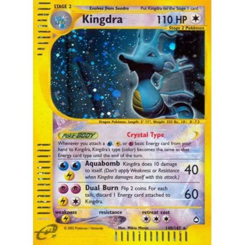 Kingdra (148) 148/147 - Aquapolis Holofoil