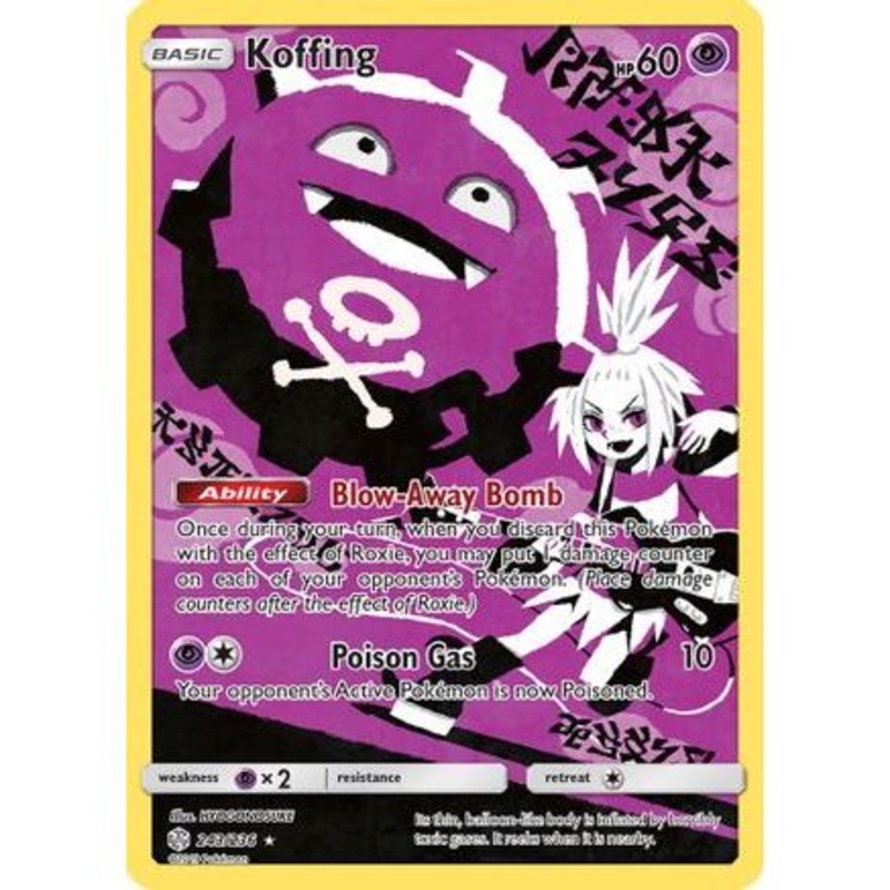 Koffing (Secret) 243/236 - SM  Cosmic Eclipse Holofoil