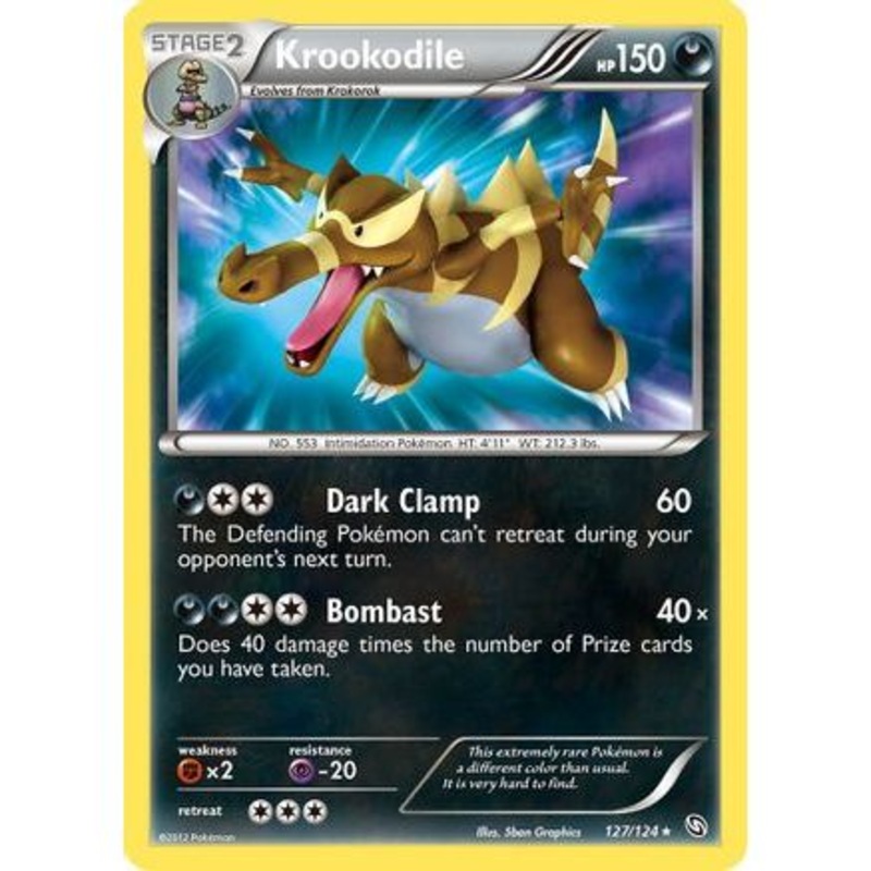 Krookodile 127/124 - Dragons Exalted Holofoil