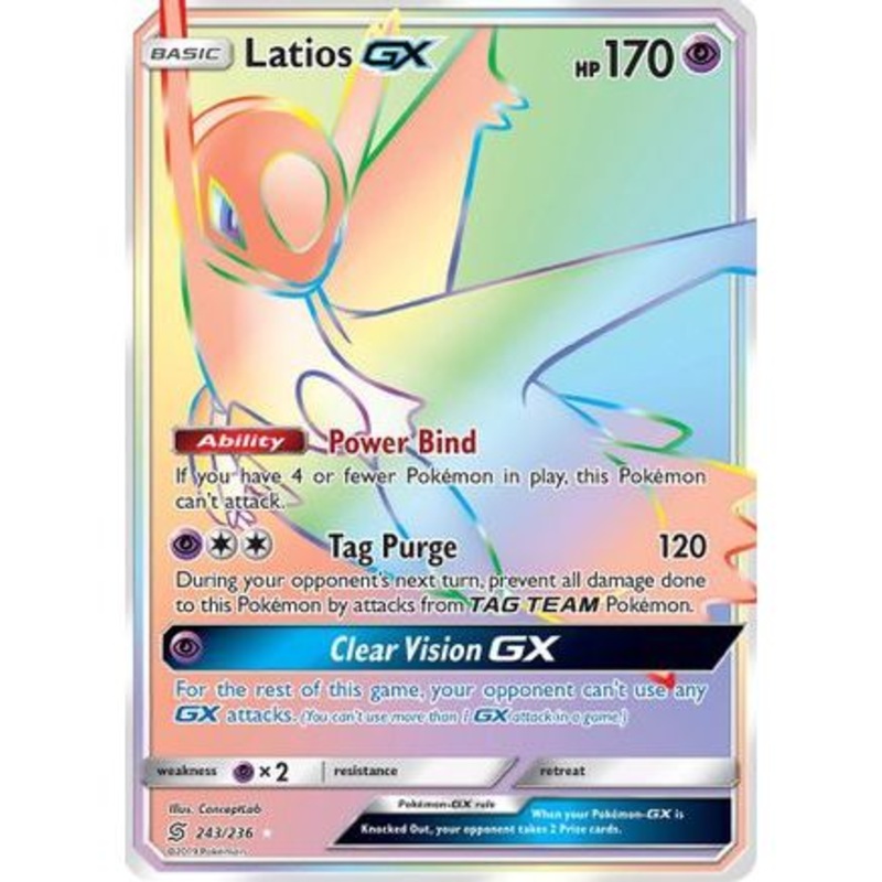 Latios GX (Secret) 243/236 - SM  Unified Minds Holofoil