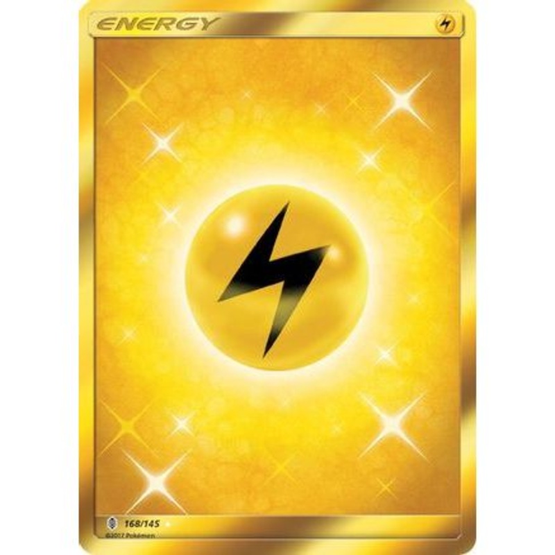 Lightning Energy (Secret) 168/145 - SM  Guardians Rising Holofoil