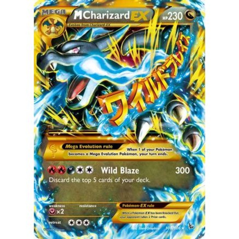 M Charizard EX (X) (Secret) 108/106 - XY  Flashfire Holofoil