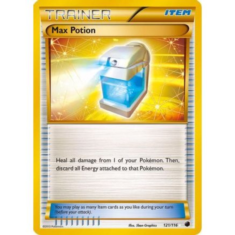 Max Potion (121 Secret Rare) 121/116 - Plasma Freeze Holofoil