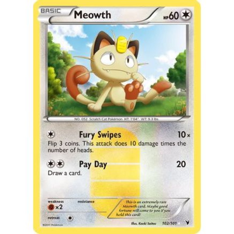 Meowth 102/101 - Noble Victories Holofoil