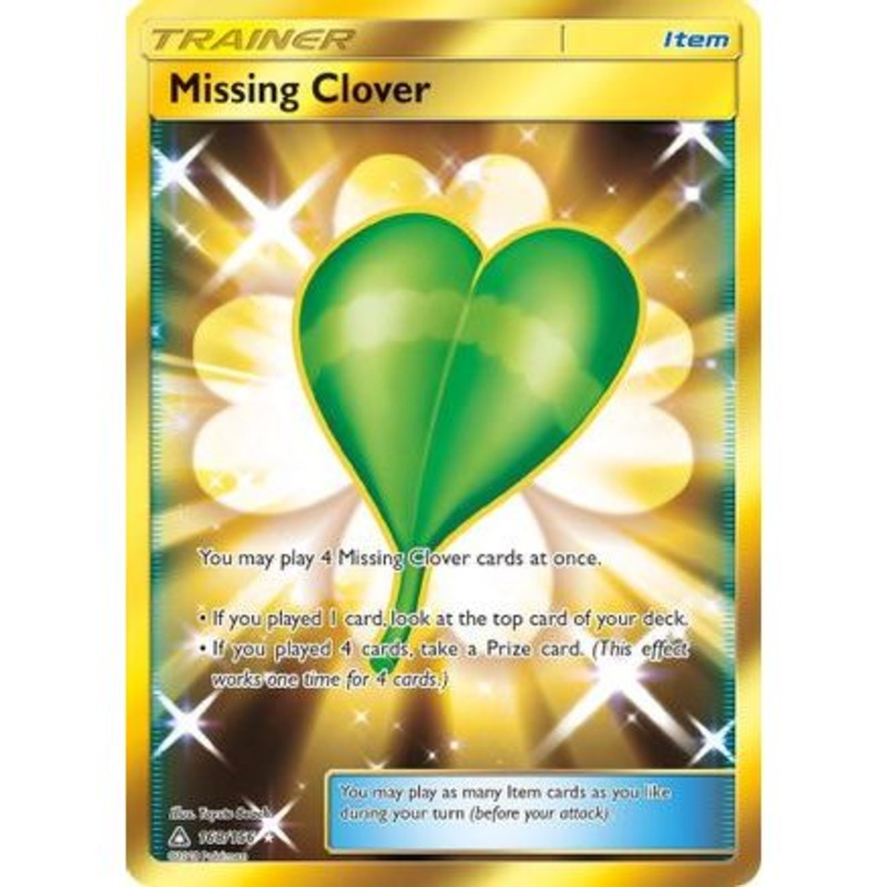 Missing Clover (Secret Rare) 168/156 - SM  Ultra Prism Holofoil