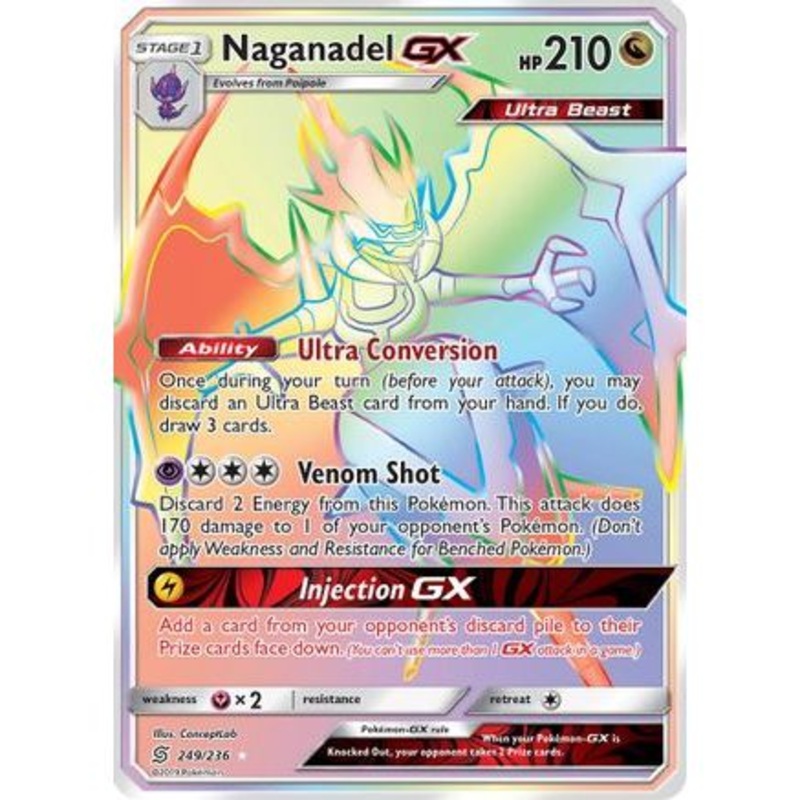 Naganadel GX (Secret) 249/236 - SM  Unified Minds Holofoil