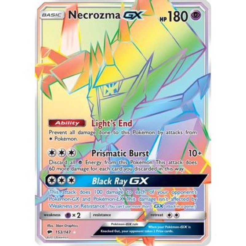 Necrozma GX (Secret) 153/147 - SM  Burning Shadows Holofoil