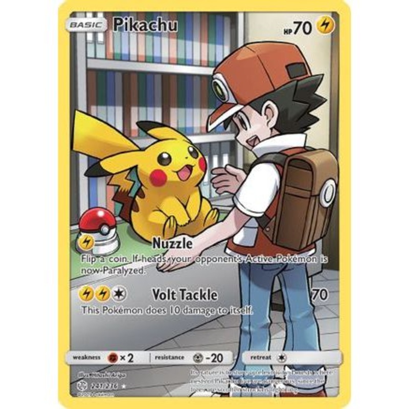 Pikachu (Secret) 241/236 - SM  Cosmic Eclipse Holofoil