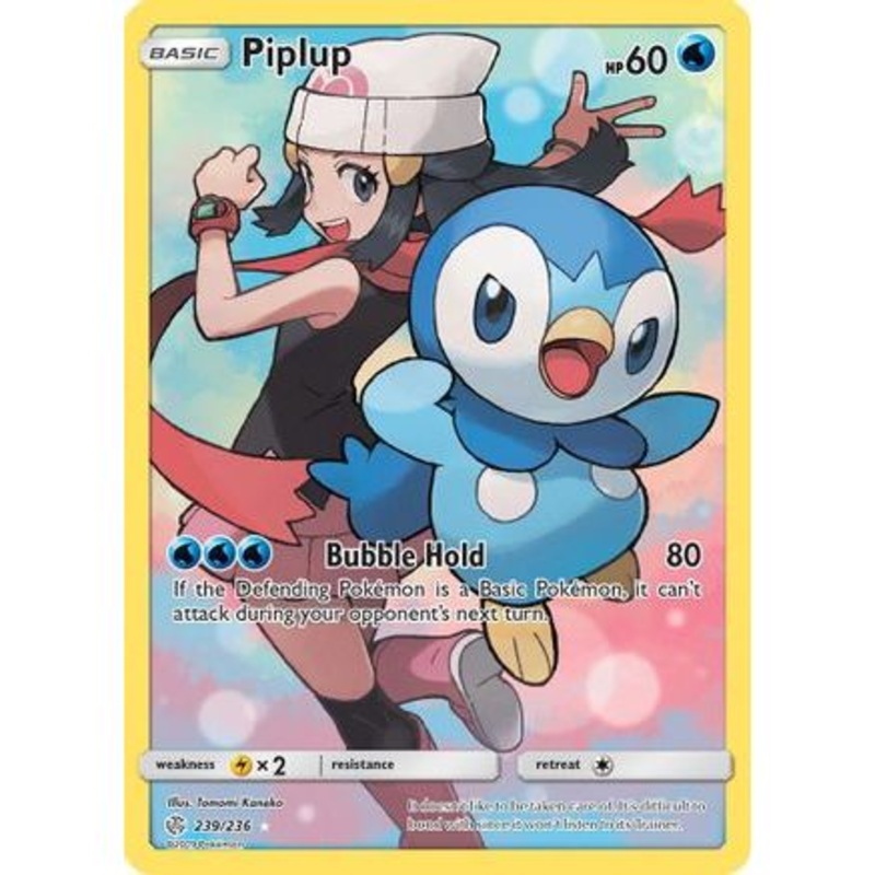 Piplup (Secret) 239/236 - SM  Cosmic Eclipse Holofoil