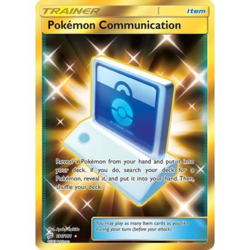 Pokemon Communication (Secret) 196/181 - SM  Team Up Holofoil