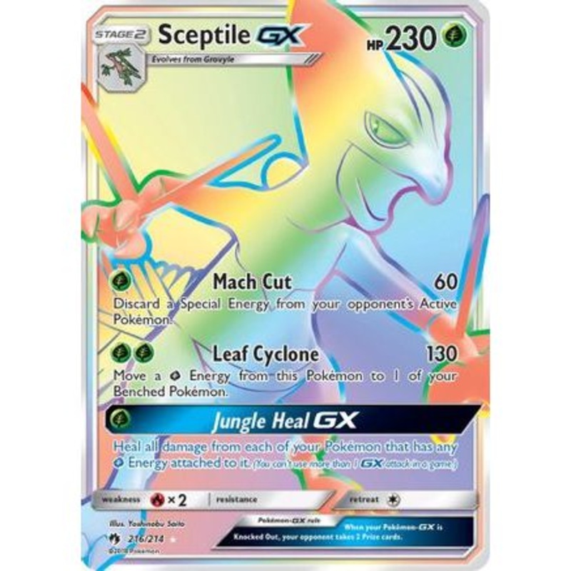 Sceptile GX (Secret) 216/214 - SM  Lost Thunder Holofoil