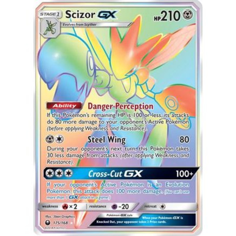 Scizor GX (Secret) 175/168 - SM  Celestial Storm Holofoil