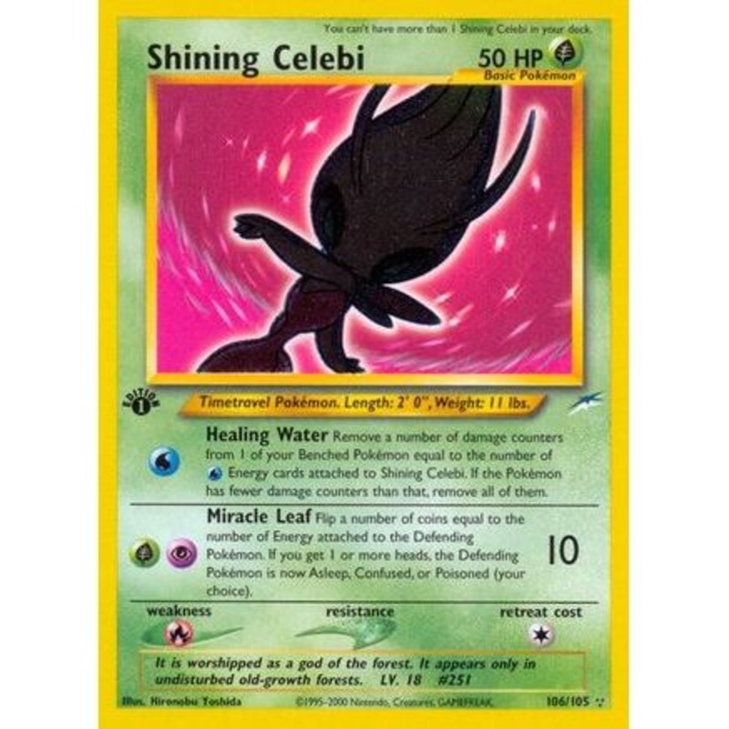 Shining Celebi 106/105 - Neo Destiny 1st Edition Holofoil