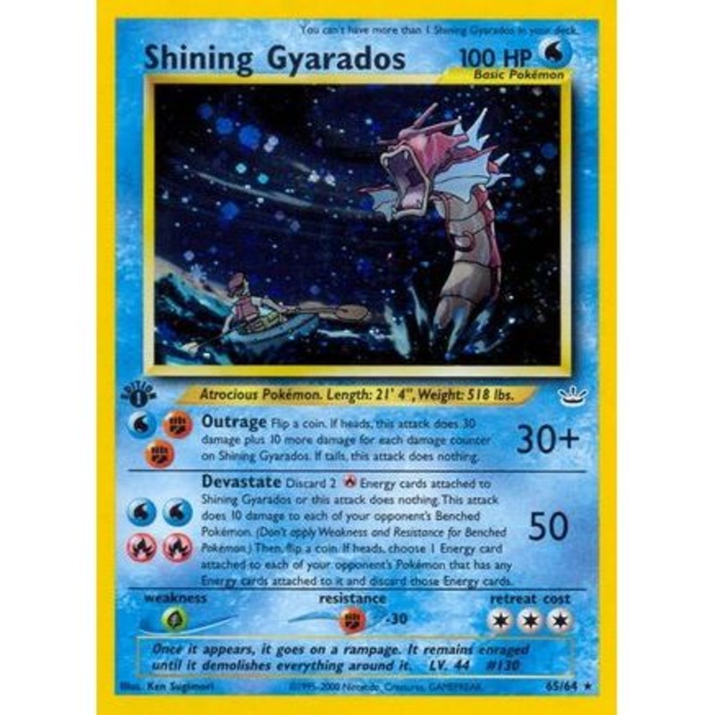 Shining Gyarados 65/64 - Neo Revelation 1st Edition Holofoil