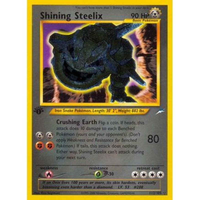 Shining Steelix 112/105 - Neo Destiny 1st Edition Holofoil