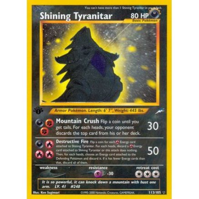 Shining Tyranitar 113/105 - Neo Destiny Unlimited Holofoil