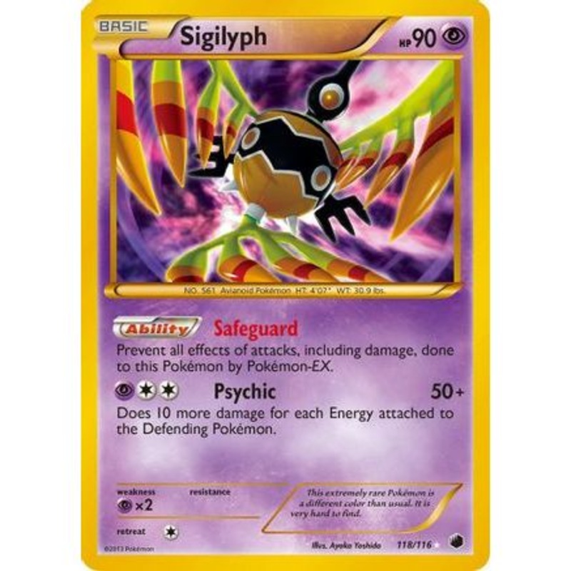 Sigilyph 118/116 - Plasma Freeze Holofoil