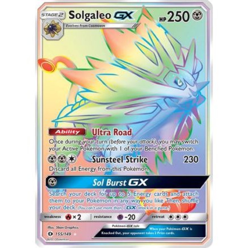 Solgaleo GX (Secret) 155/149 - SM Base Set Holofoil