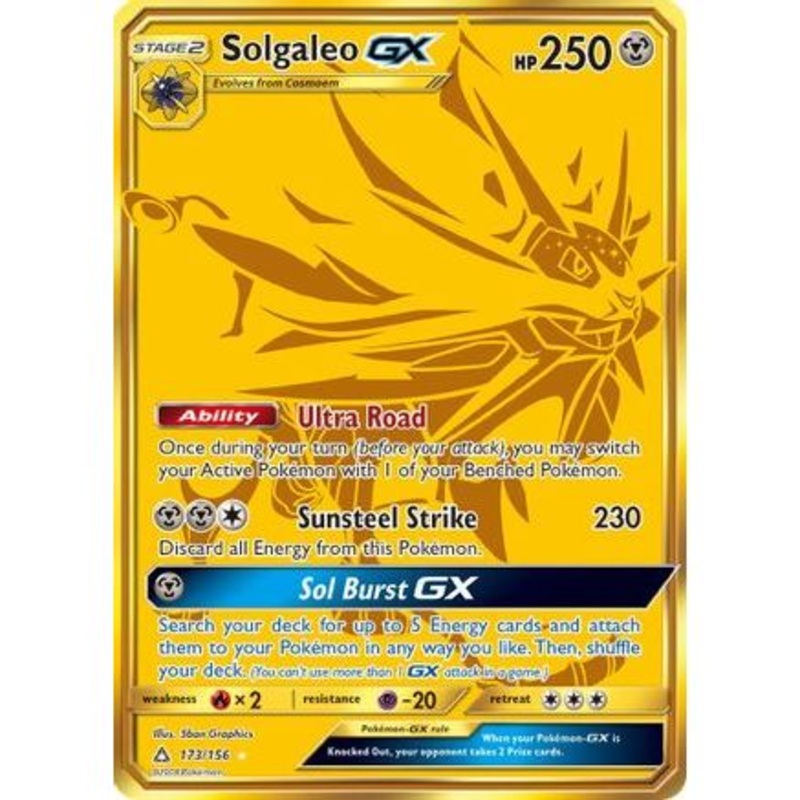 Solgaleo GX (Secret Rare) 173/156 - SM  Ultra Prism Holofoil