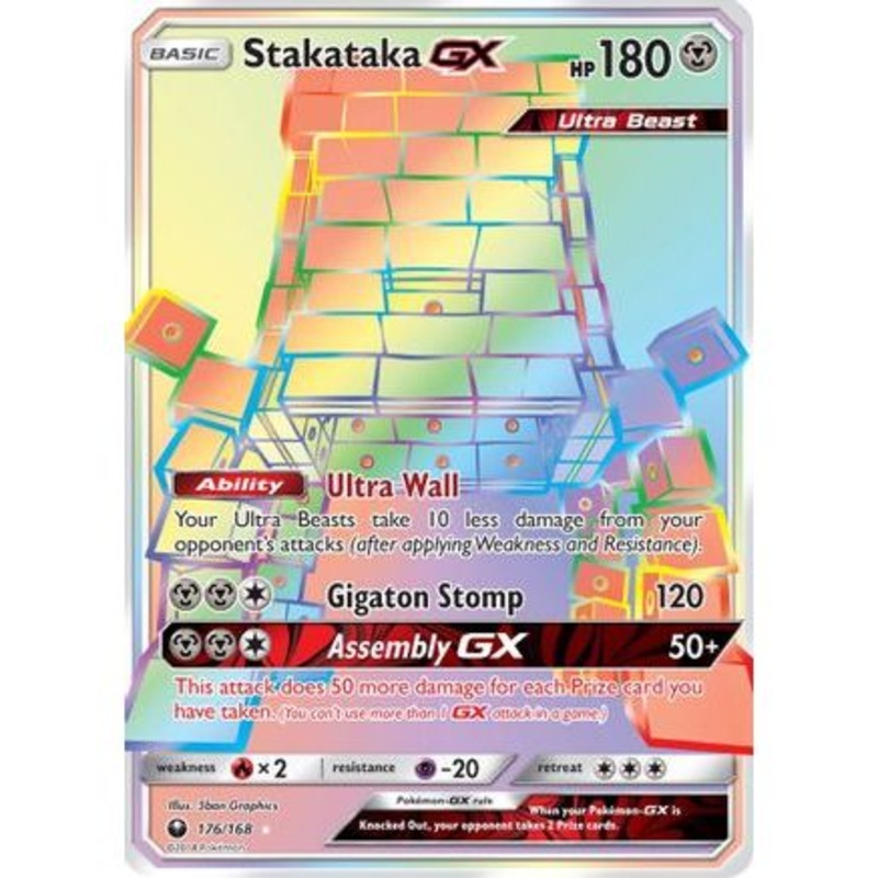 Stakataka GX (Secret) 176/168 - SM  Celestial Storm Holofoil