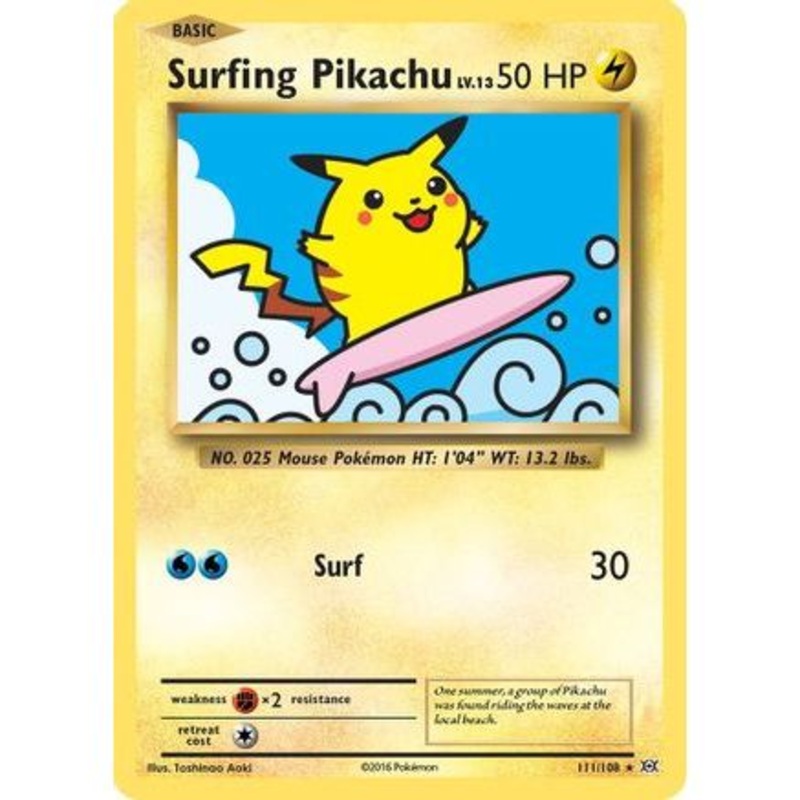 Surfing Pikachu 111/108 - XY  Evolutions
