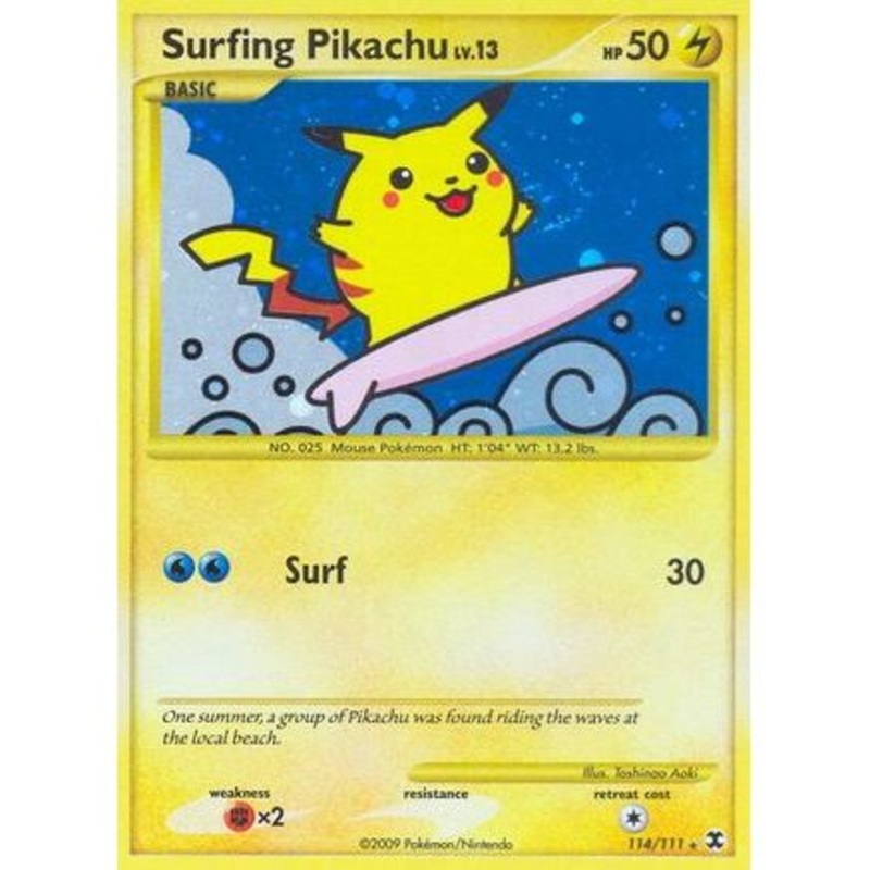 Surfing Pikachu 114/111 - Rising Rivals Holofoil