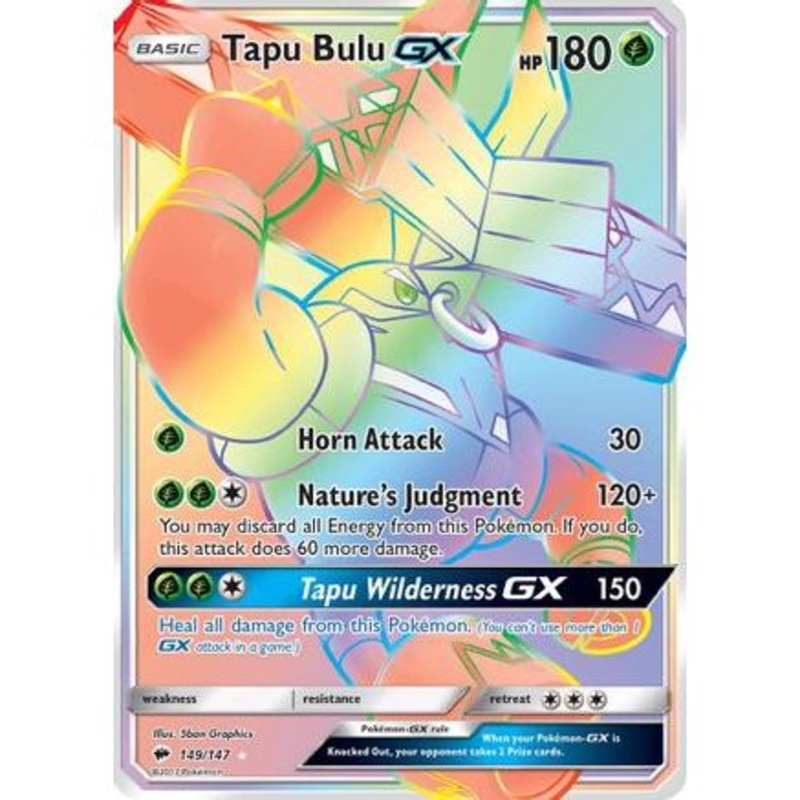 Tapu Bulu GX (Secret) 149/147 - SM  Burning Shadows Holofoil