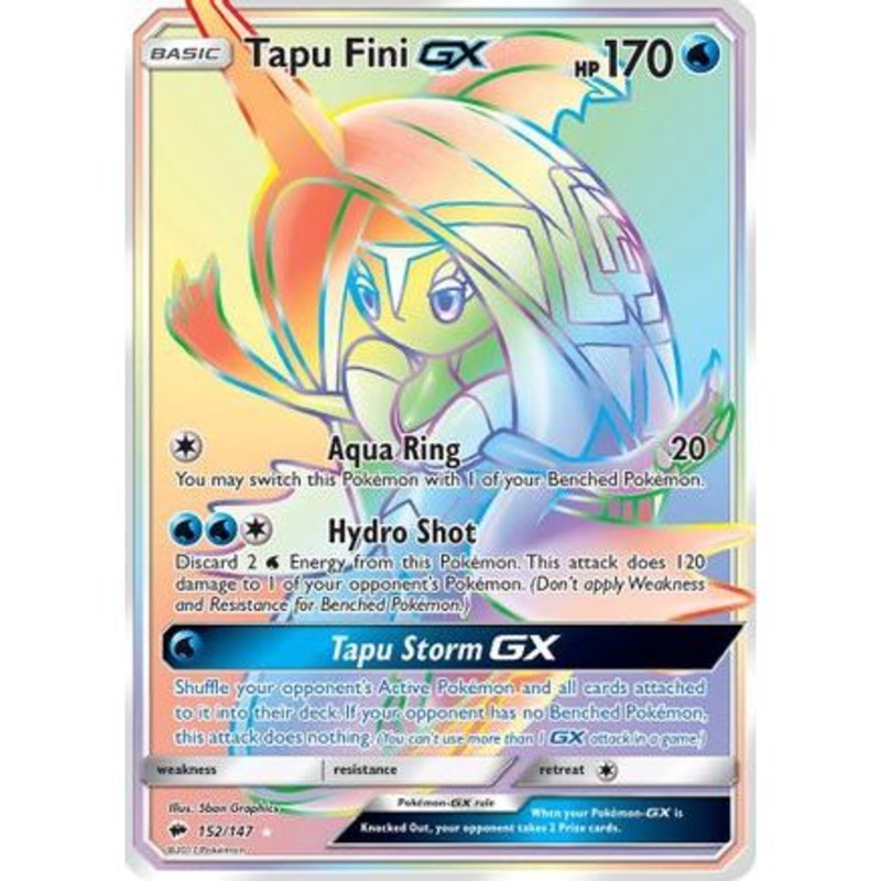 Tapu Fini GX (Secret) 152/147 - SM  Burning Shadows Holofoil