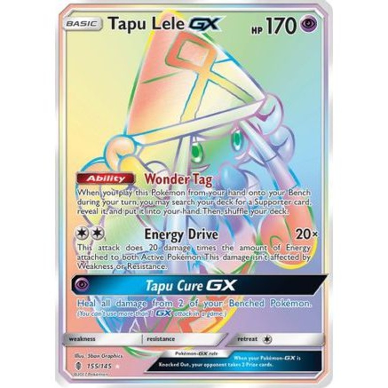 Tapu Lele GX (Secret) 155/145 - SM  Guardians Rising Holofoil