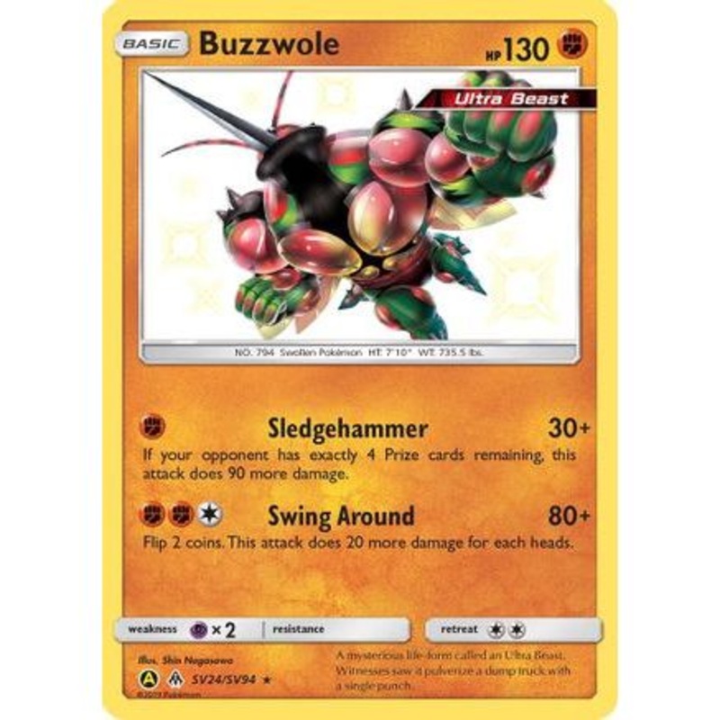 Buzzwole SV24/94 - Hidden Fates Shiny Vault Holofoil