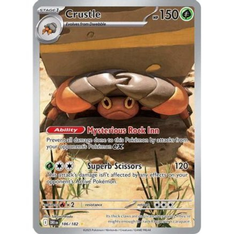 Crustle - 186/182 186 - SV10 Destined Rivals Holofoil