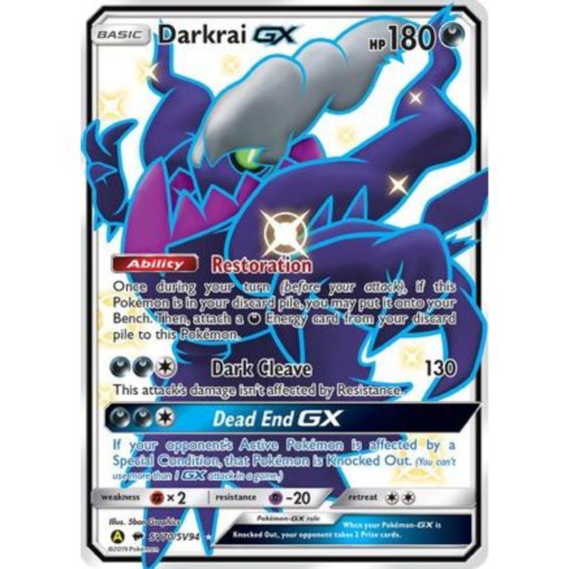 Darkrai GX SV70/94 - Hidden Fates Shiny Vault Holofoil