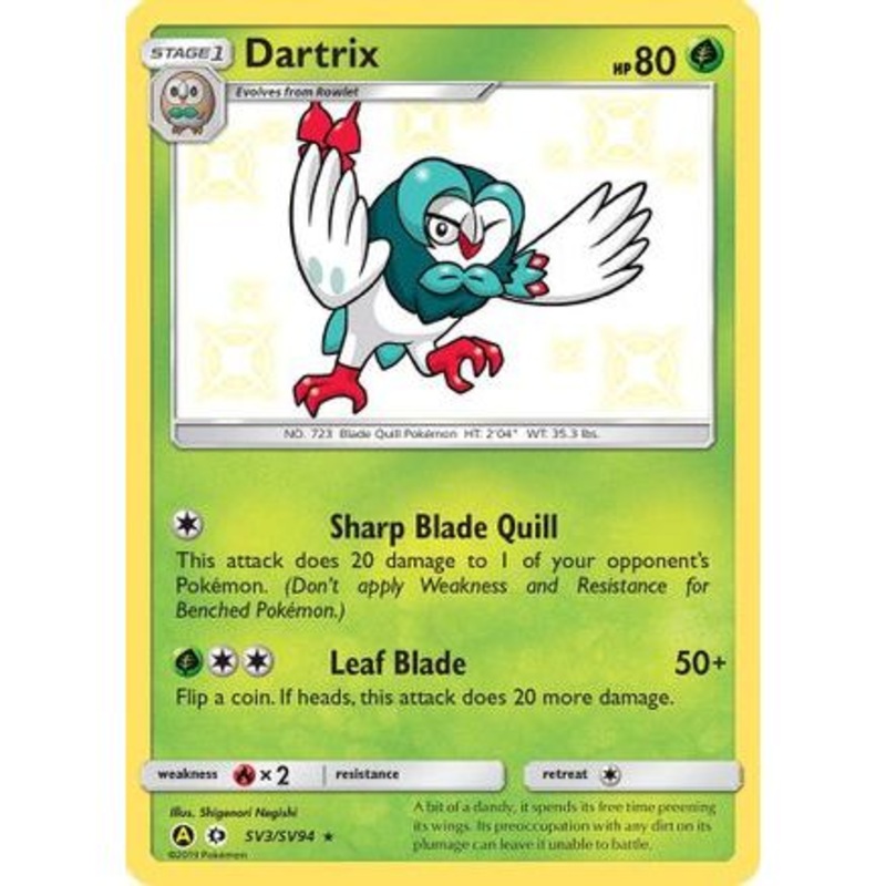 Dartrix SV3/94 - Hidden Fates Shiny Vault Holofoil
