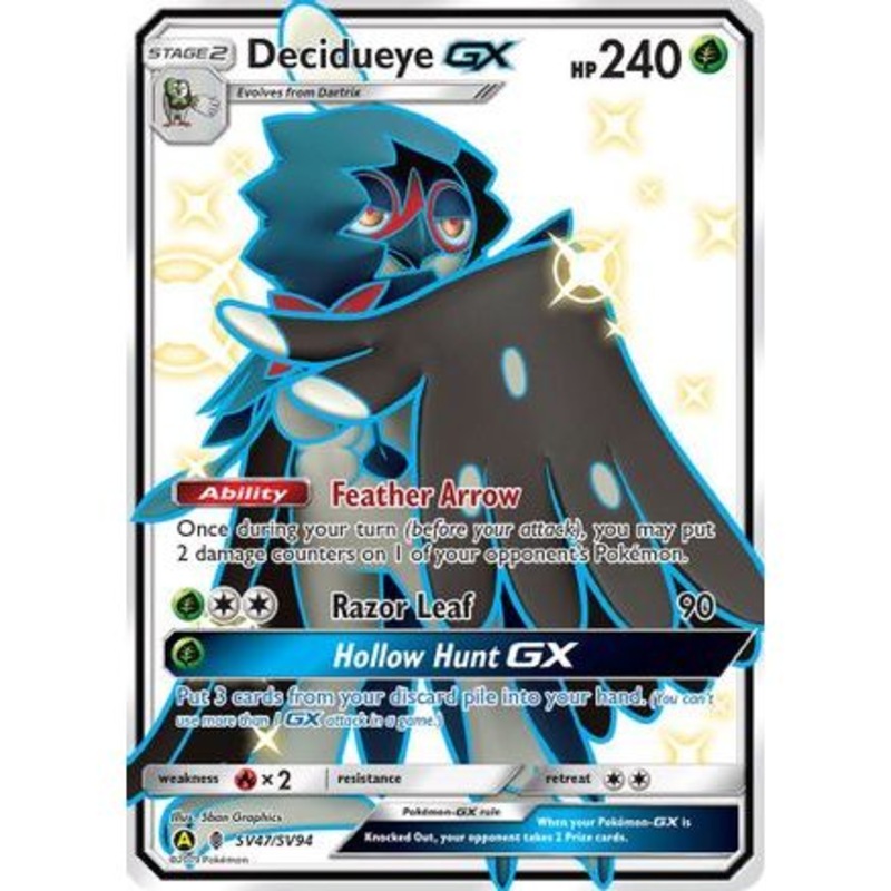 Decidueye GX SV47/94 - Hidden Fates Shiny Vault Holofoil
