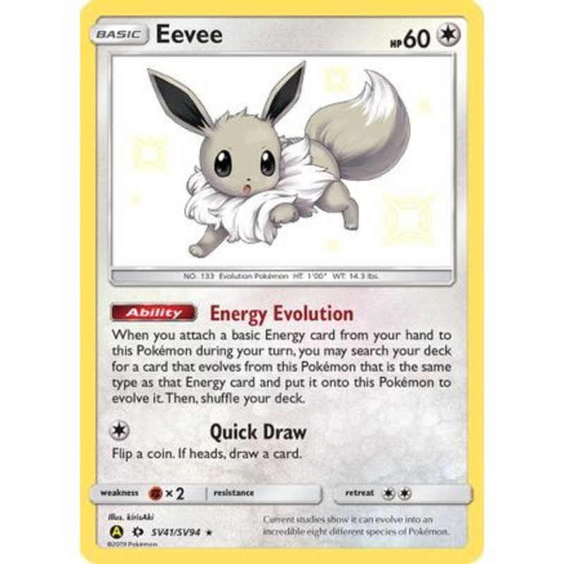 Eevee SV41/94 - Hidden Fates Shiny Vault Holofoil