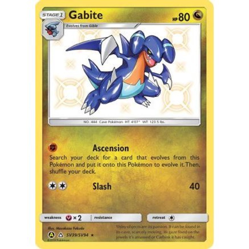 Gabite SV39/94 - Hidden Fates Shiny Vault Holofoil