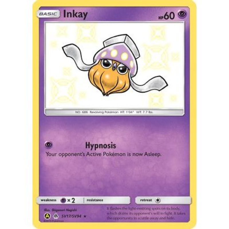 Inkay SV17/94 - Hidden Fates Shiny Vault Holofoil