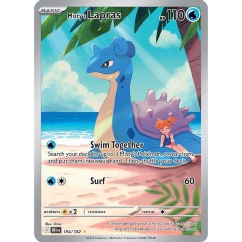 Misty's Lapras - 194/182 194 - SV10 Destined Rivals Holofoil