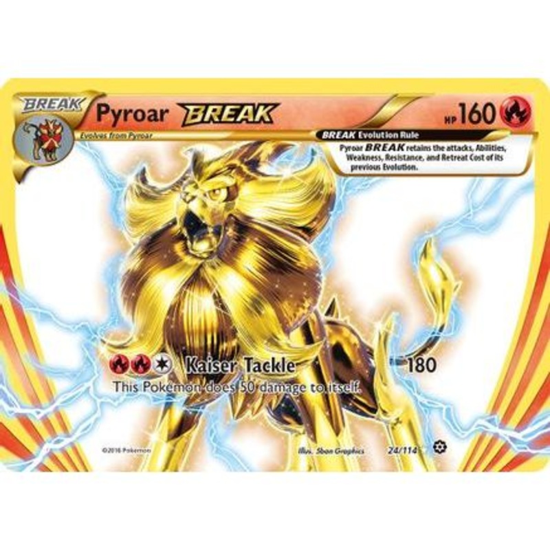 Pyroar BREAK 24/114 - XY  Steam Siege Holofoil